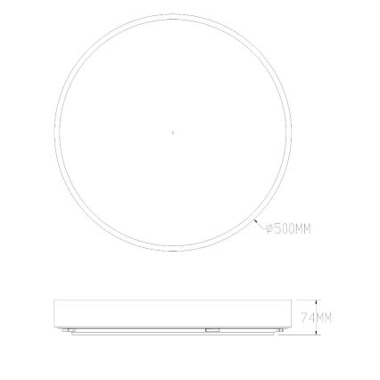 Zuma Line - LED Ściemnialny plafon łazienkowy LED/50W/230V 3000-6000K śr. 50 cm IP44 mosiądz + zdalne sterowanie