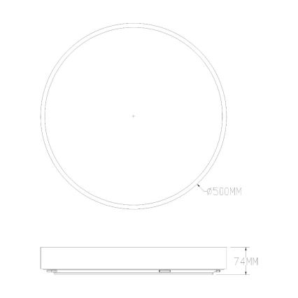 Zuma Line - LED Ściemnialny plafon łazienkowy LED/50W/230V 3000-6000K śr. 50 cm IP44 złoty + zdalne sterowanie