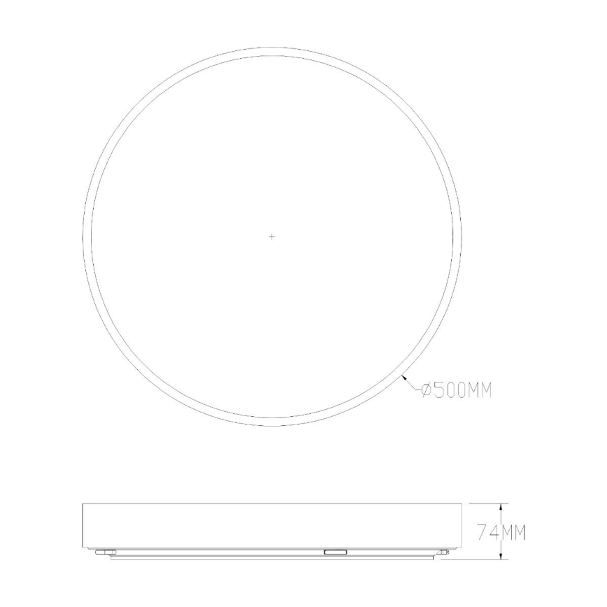 Zuma Line - LED Ściemnialny plafon łazienkowy LED/50W/230V 3000-6000K śr. 50 cm IP44 złoty + zdalne sterowanie