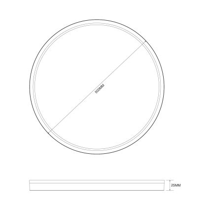 Zuma Line - LED Plafon ściemnialny LED/38W/230V + LED/11W 3000/4000/5500K śr. 50 cm złoty