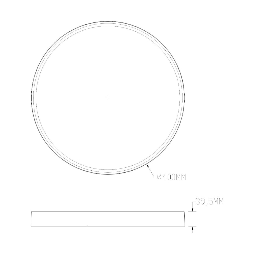 Zuma Line - LED RGBW Plafon łazienkowy ściemnialny LED/32W/230V + LED/8W 3000-6000K IP44 czarny/złoty + zdalne sterowanie