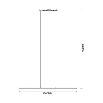 Zuma Line - Żyrandol LED na linkach LED/20W/230V czarny