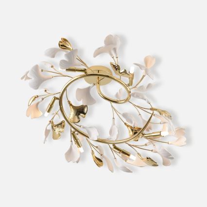 Zuma Line - Przysufitowy żyrandol 6xG9/42W/230V, średnica 70 cm, złoty