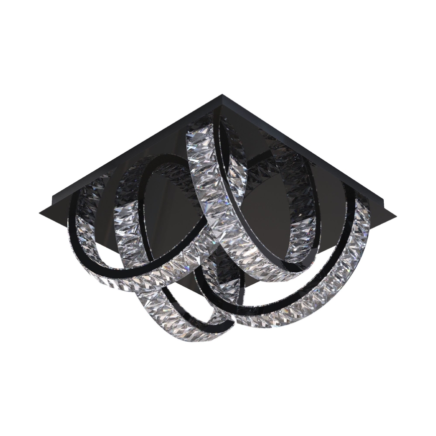Zuma Line - LED ściemnialna kryształowa lampa sufitowa LED/23,5W/230V 2700-6000K czarna + pilot do zdalnego sterowania