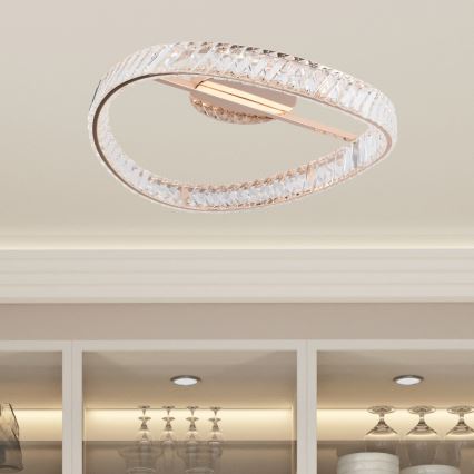 Zuma Line - LED ściemnialna lampa sufitowa LED/36W/230V średnica 52 cm różowe złoto