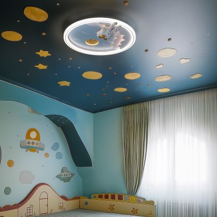 Zuma Line - LED ściemnialny plafon dla dzieci LED/42W/230V 3000/5700K astronauta