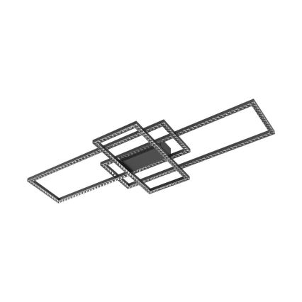 Zuma Line - LED ściemnialna kryształowa lampa sufitowa LED/52W/230V 2700-6000K czarna + pilot do zdalnego sterowania