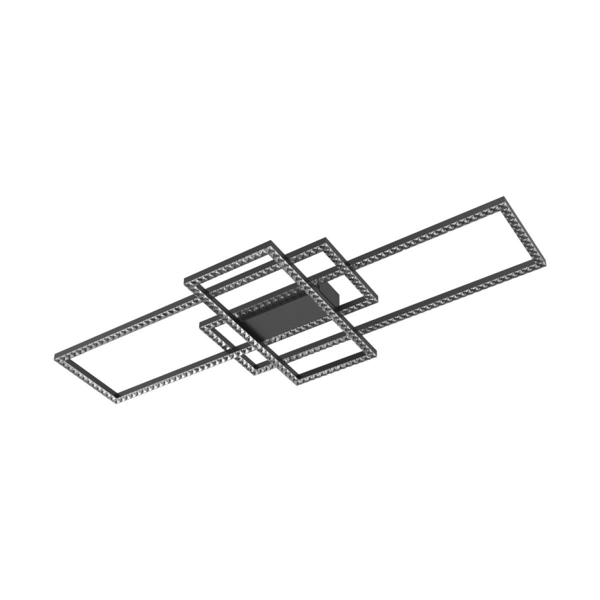 Zuma Line - LED ściemnialna kryształowa lampa sufitowa LED/52W/230V 2700-6000K czarna + pilot do zdalnego sterowania