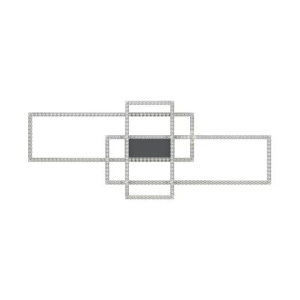 Zuma Line - LED ściemnialna kryształowa lampa sufitowa LED/52W/230V 2700-6000K czarna + pilot do zdalnego sterowania