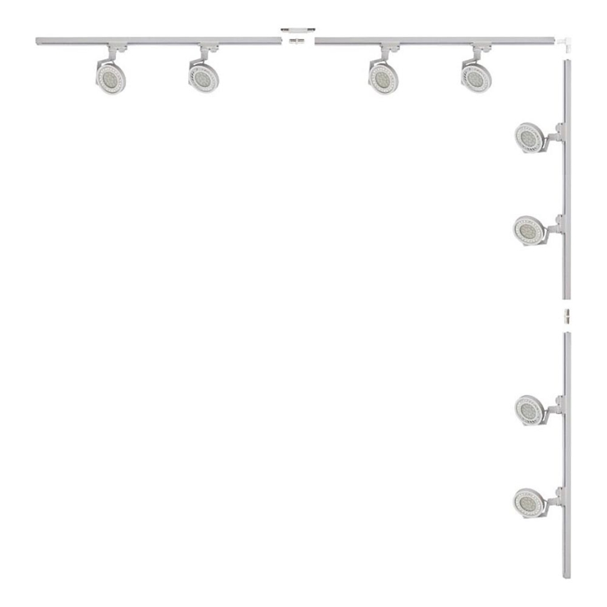 Zuma Line - Oprawa punktowa do systemu szynowego 8xGU10/15W/230V biała