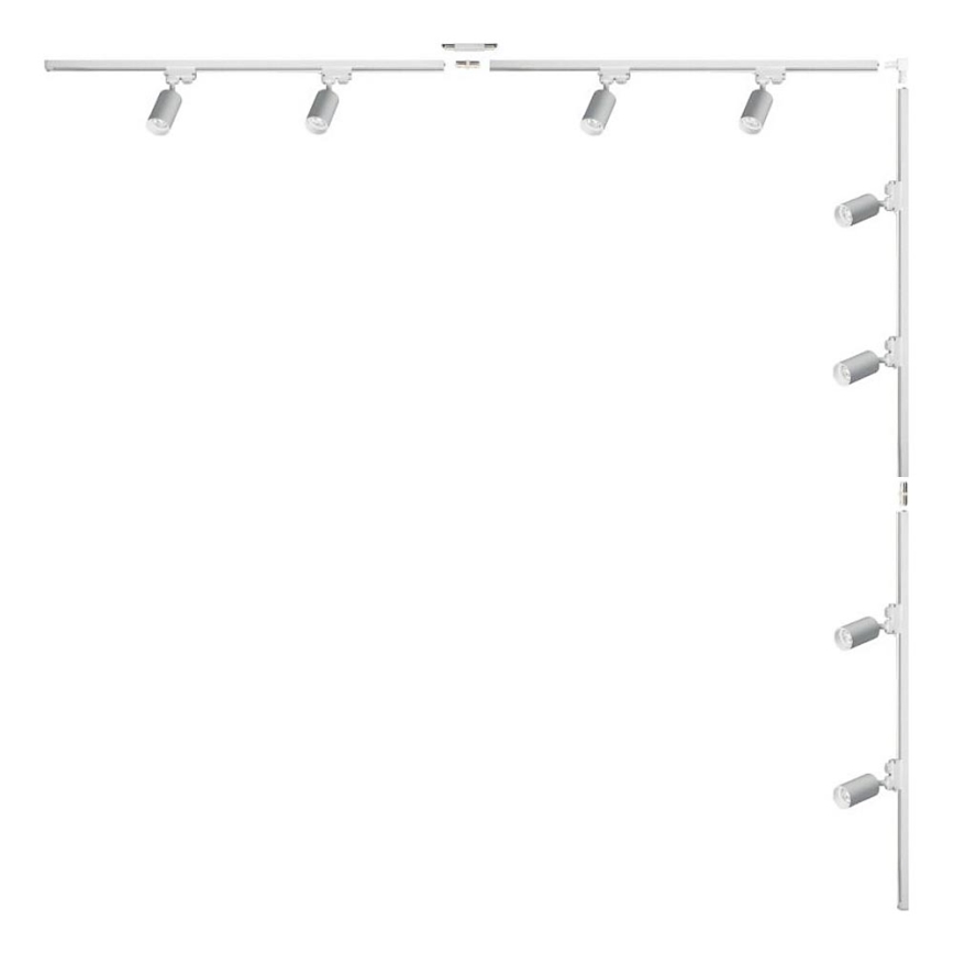 Zuma Line - Oprawa punktowa do systemu szynowego 8xGU10/35W/230V, biała