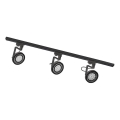 Zuma Line - Oprawa punktowa w systemie szynowym 3xGU10/15W/230V czarna