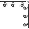 Zuma Line - Oprawa punktowa w systemie szynowym 6xGU10/15W/230V czarna