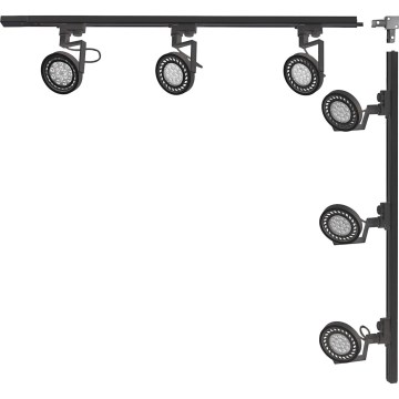 Zuma Line - Oprawa punktowa w systemie szynowym 6xGU10/15W/230V czarna