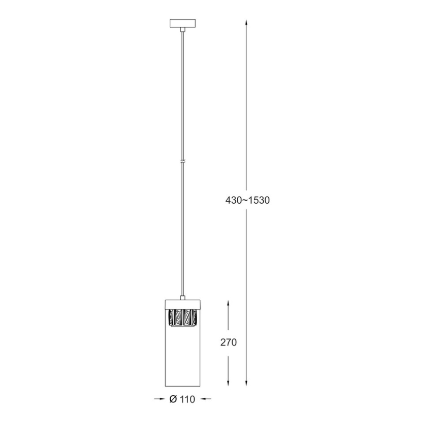 Zuma Line - Żyrandol na lince 1xG9/28W/230V
