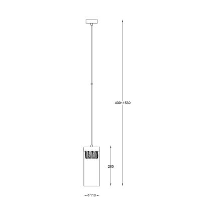 Zuma Line - Żyrandol na lince 1xG9/28W/230V