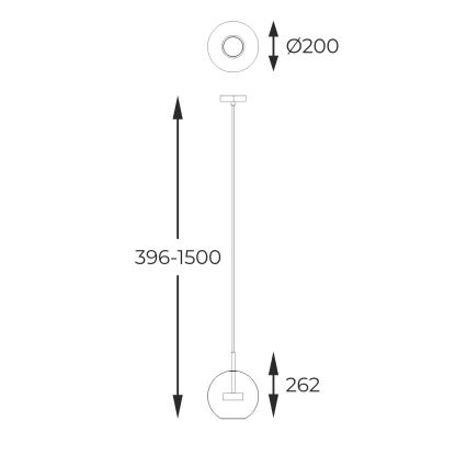 Zuma Line - LED Żyrandol na lince LED/5W/230V chrom błyszczący