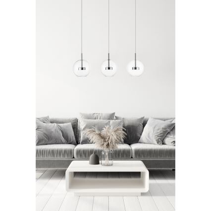 Zuma Line - LED Żyrandol na lince 3xLED/5W/230V chrom błyszczący