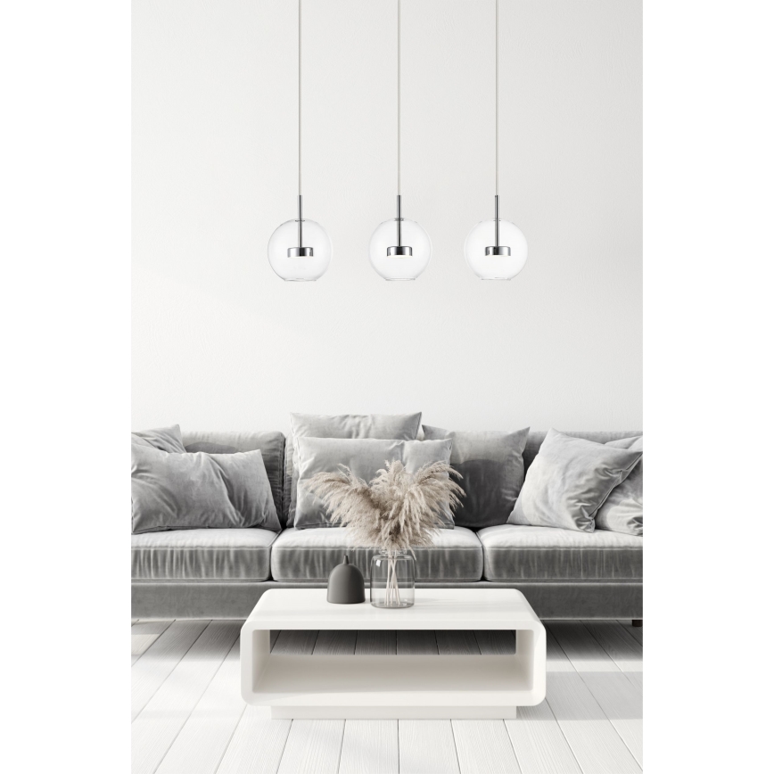 Zuma Line - LED Żyrandol na lince 3xLED/5W/230V chrom błyszczący