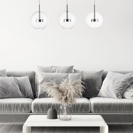 Zuma Line - LED Żyrandol na lince 3xLED/5W/230V chrom błyszczący