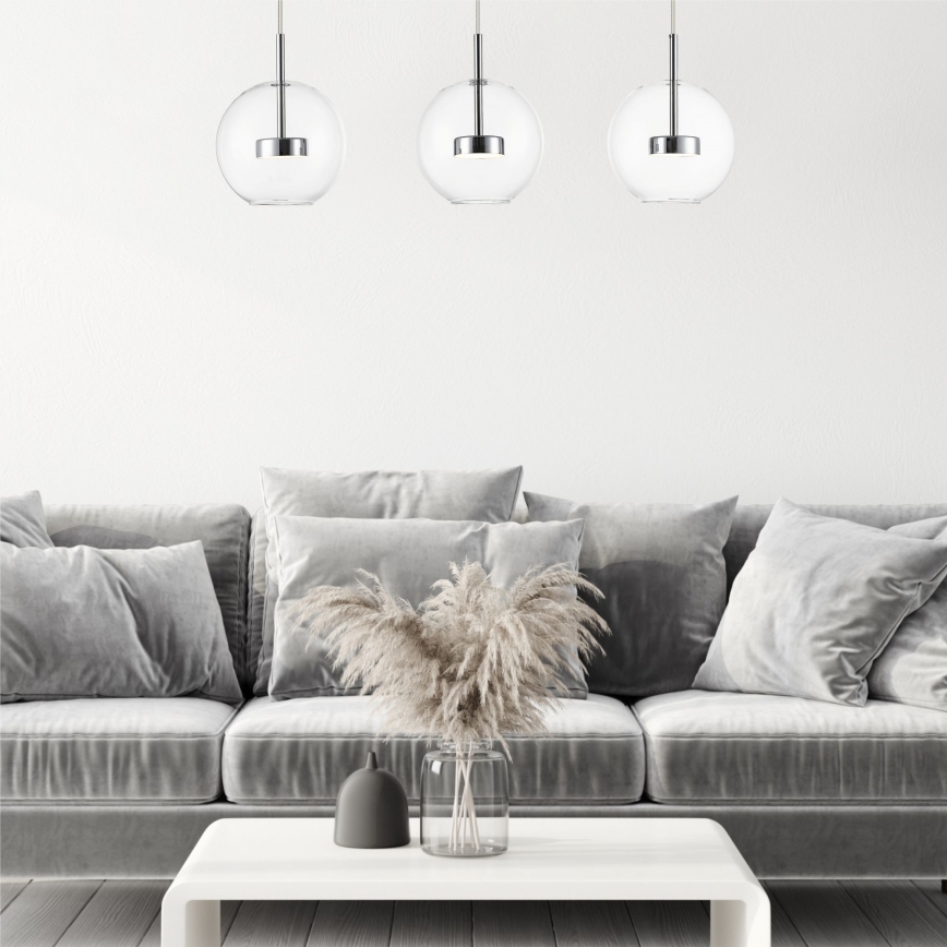 Zuma Line - LED Żyrandol na lince 3xLED/5W/230V chrom błyszczący