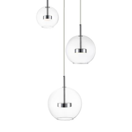 Zuma Line - LED Żyrandol na lince 3xLED/5W/230V chrom błyszczący