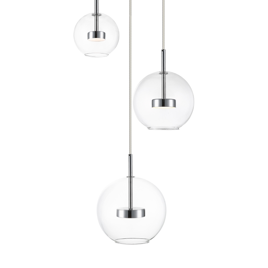 Zuma Line - LED Żyrandol na lince 3xLED/5W/230V chrom błyszczący
