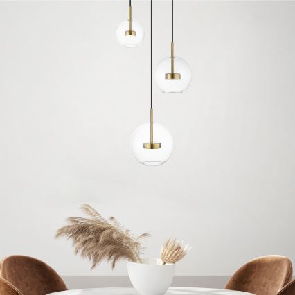 Zuma Line - LED Żyrandol na lince 3xLED/5W/230V złoty