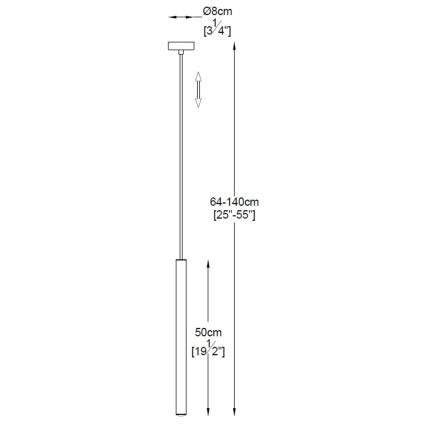 Zuma Line - LED Żyrandol na lince LED/5W/230V