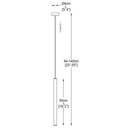 Zuma Line - LED Żyrandol na lince LED/5W/230V