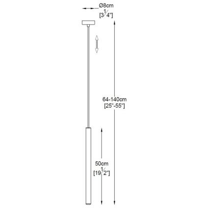 Zuma Line - LED Żyrandol na lince LED/5W/230V