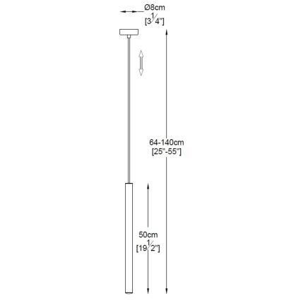 Zuma Line - LED Żyrandol na lince LED/5W/230V