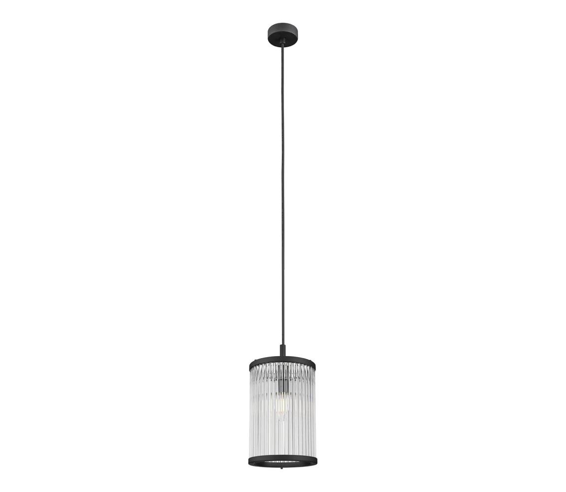 Zuma Line P0528-01F-P7AC - Żyrandol na lince SERGIO 1xE14/60W/230V czarny