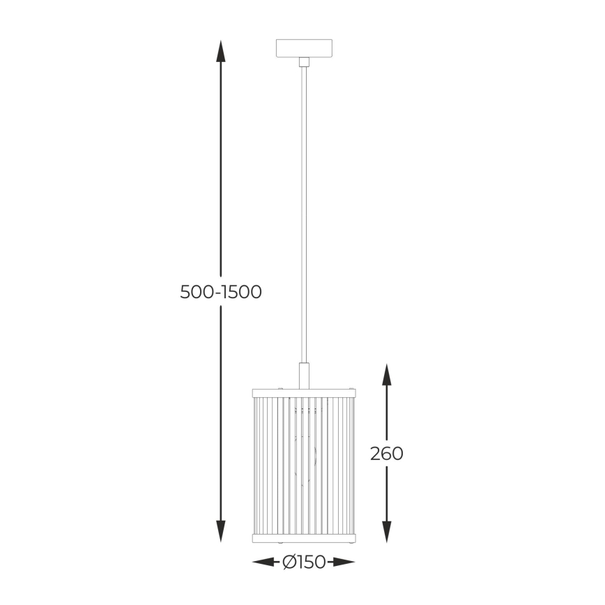 Zuma Line - Żyrandol na lince 1xE14/60W/230V czarny