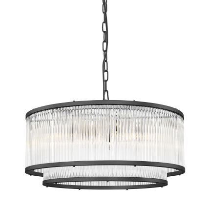 Zuma Line - Żyrandol na łańcuchu 6xE14/60W/230V czarny