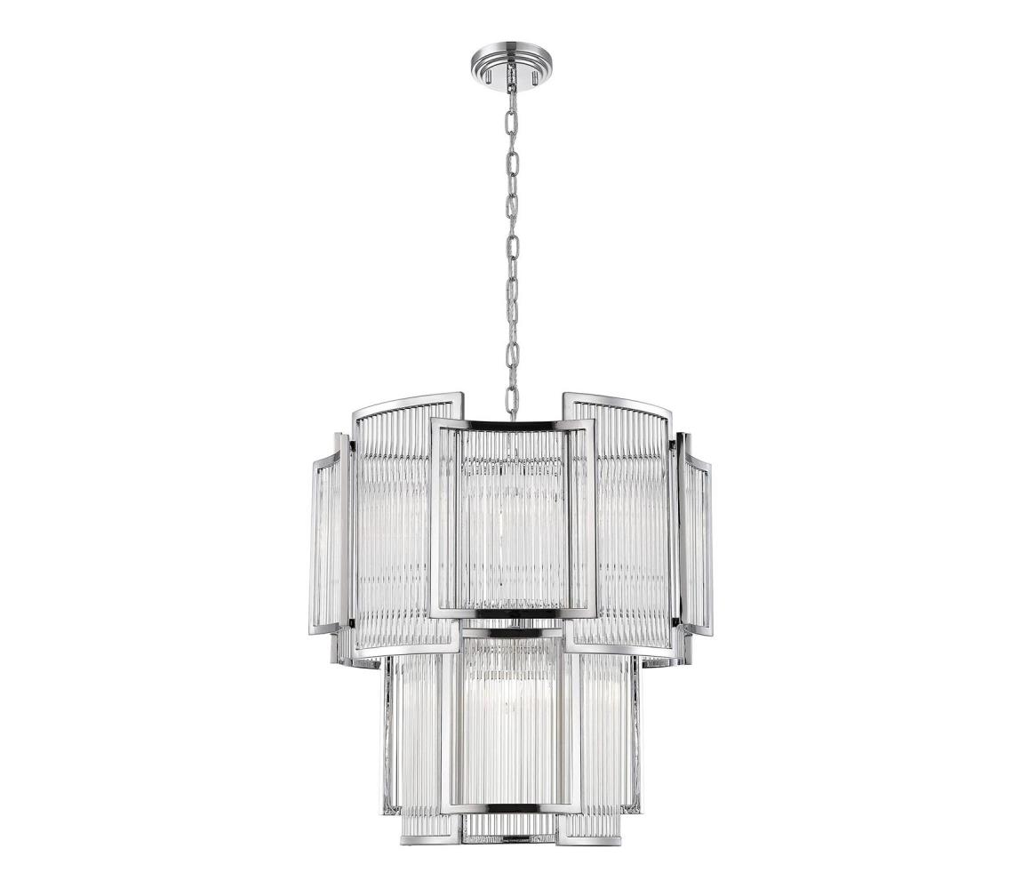 Zuma Line P0528-08A-F4AC - Żyrandol na łańcuchu SERGIO 8xE14/60W/230V chrom