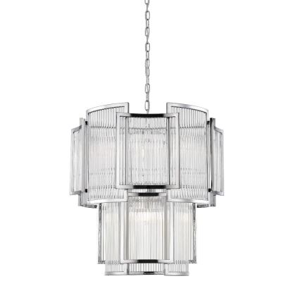 Zuma Line - Żyrandol na łańcuchu 8xE14/60W/230V chrom błyszczący