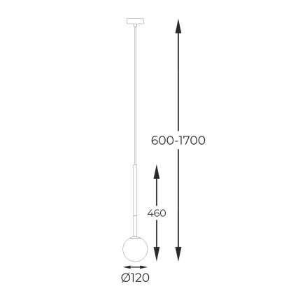 Zuma Line - Żyrandol na lince 1xG9/4W/230V złoty