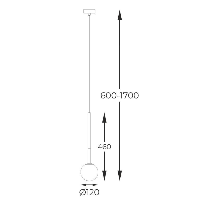 Zuma Line - Żyrandol na lince 1xG9/4W/230V czarny