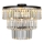 Zuma Line P17127-4-BK - Żyrandol natynkowy TIFANNY 4xE14/40W/230V czarny