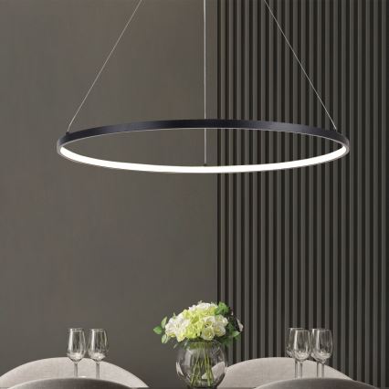 Zuma Line - Lampa wisząca LED na linkach LED/40W/230V 3000/4000/6000K śr. 90 cm czarna