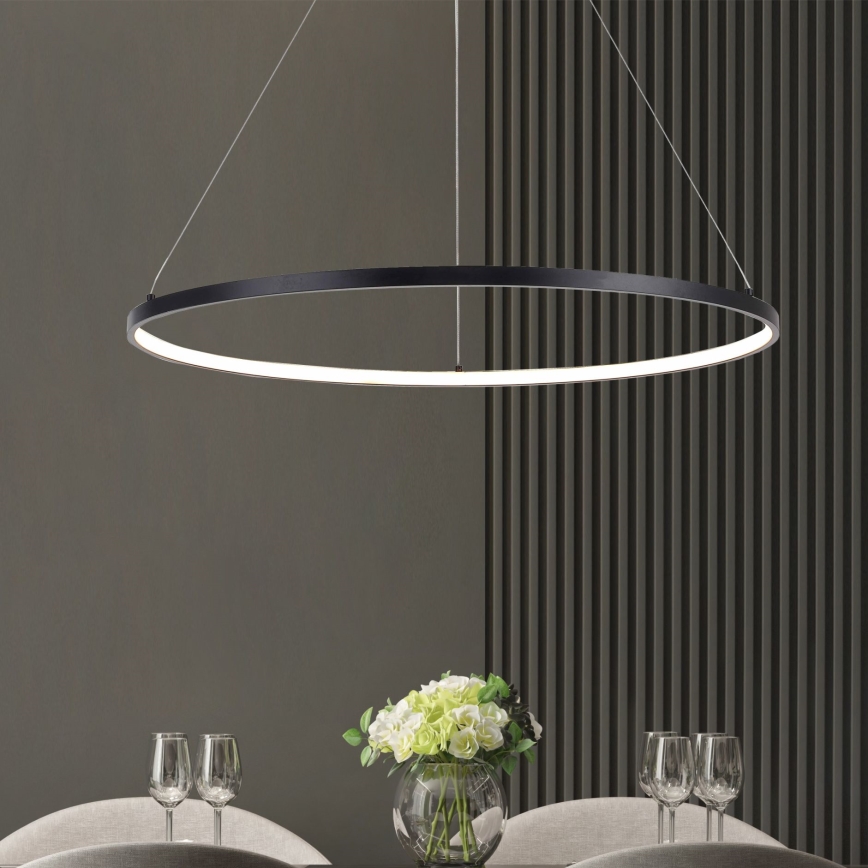 Zuma Line - LED Żyrandol na lince LED/40W/230V 3000/4000/6000K śr. 90 cm czarny