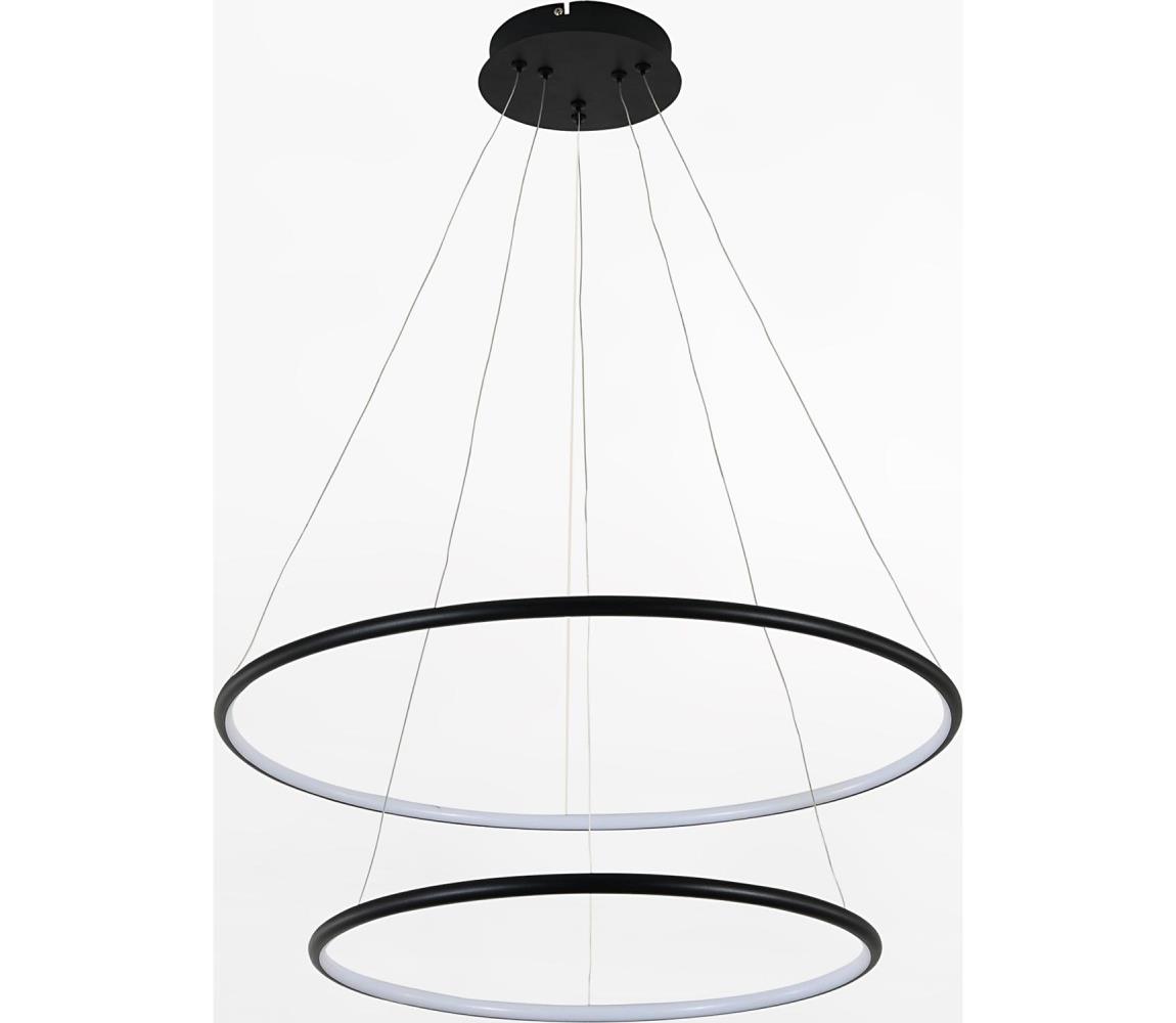 Zuma Line PL201004B-2BK - LED Żyrandol na lince MARSEILLE LED/40W/230V czarny