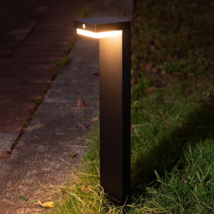 Zuma Line - LED Lampa solarna z czujnikiem ruchu i zmierzchu LED/4,5W/2000 mAh IP44 czarny