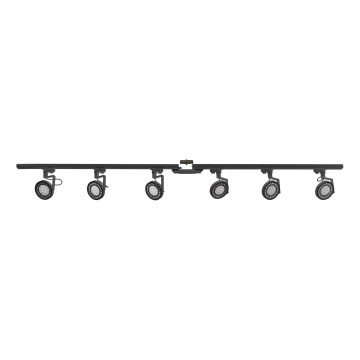 Zuma Line - Reflektor do systemu szynowego 6xGU10/10W/230V czarny