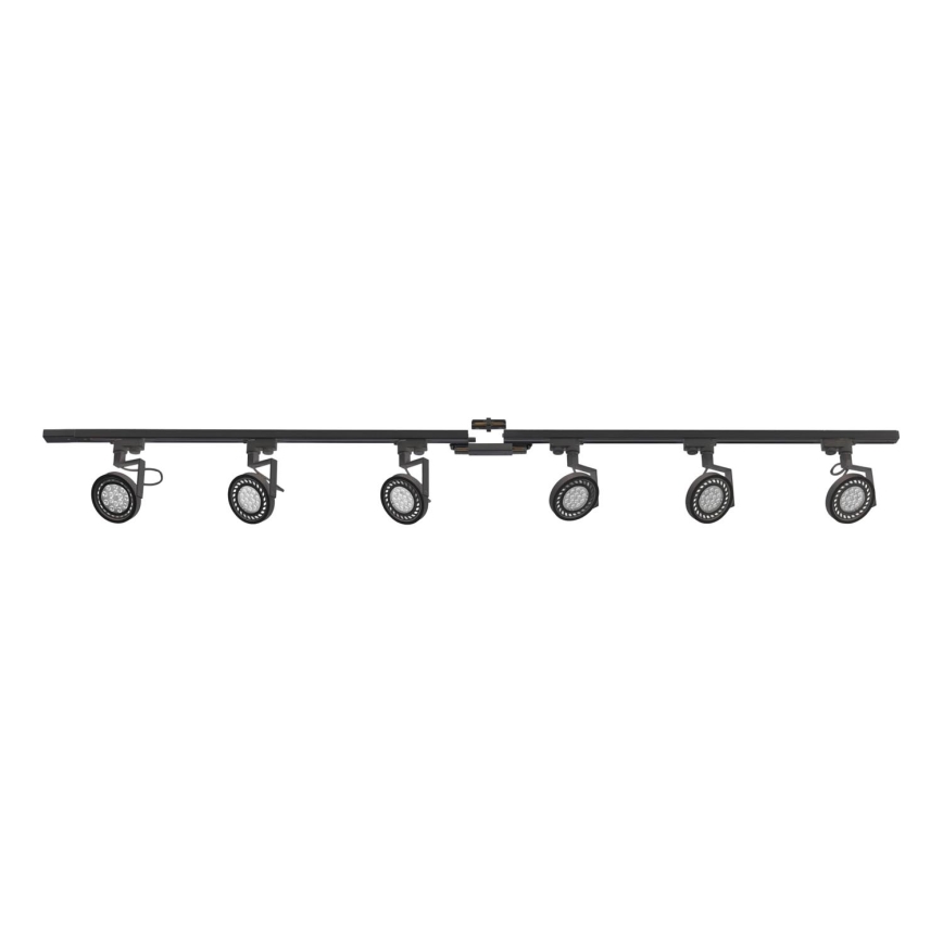 Zuma Line - Reflektor do systemu szynowego 6xGU10/10W/230V czarny