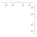 Zuma Line - Reflektor do systemu szynowego 8xGU10/35W/230V biały
