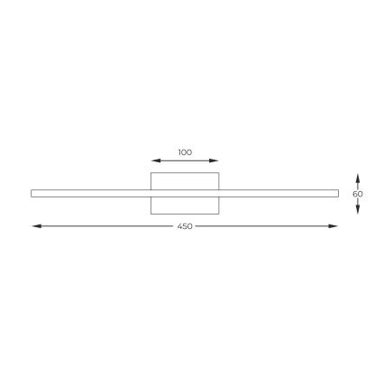 Zuma Line - LED Kinkiet galeryjka LED/10W/230V 45 cm złoty