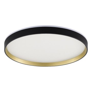 Zuma Line - Ściemnialna lampa sufitowa RGBW LED/32W/230V + LED/8W 3000-6000K czarny/złoty + zdalne sterowanie