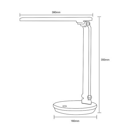 Zuma Line - LED Lampa stołowa LED/5W/230V 3000-6000K biała